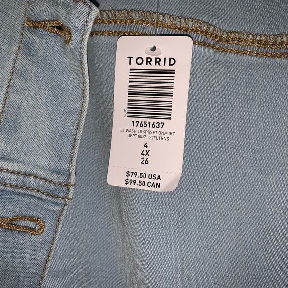Torrid FITTED TRUCKER JACKET - Picture 7 of 8